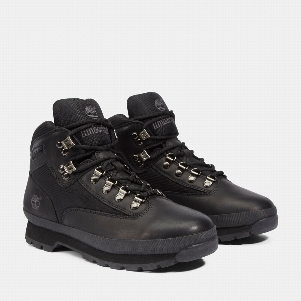 Pánské Trekové Boty Timberland Euro Hiker Černé Černé | TI86129-254