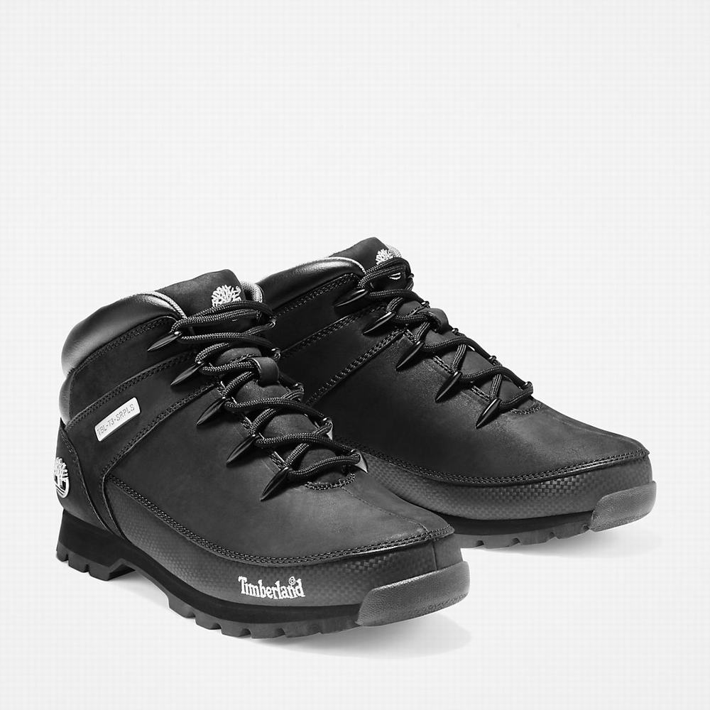 Pánské Trekové Boty Timberland Euro Sprint Mid Hiker Černé | TI04183-572