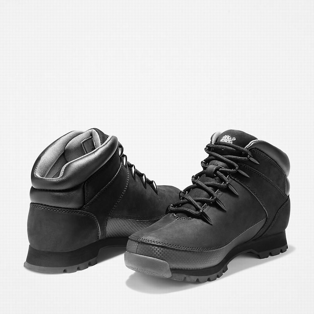Pánské Trekové Boty Timberland Euro Sprint Mid Hiker Černé | TI04183-572