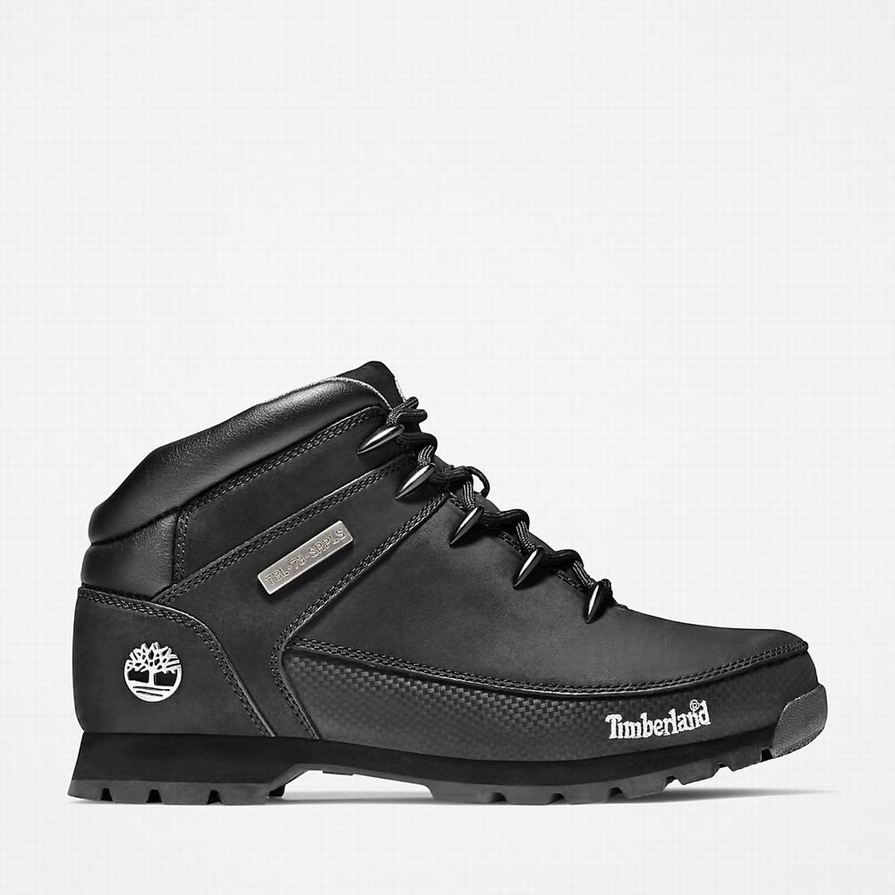Pánské Trekové Boty Timberland Euro Sprint Mid Hiker Černé | TI04183-572