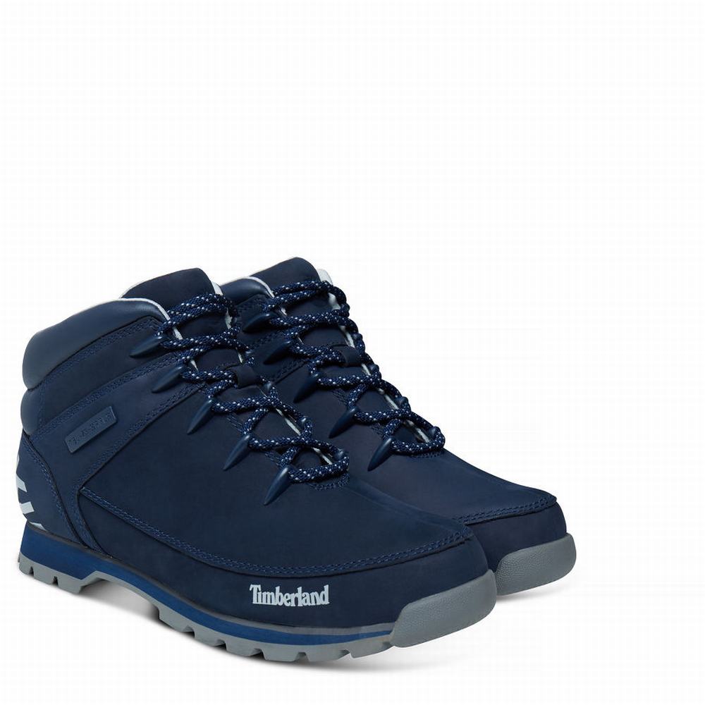 Pánské Trekové Boty Timberland Euro Sprint Hiker Mid Tmavě Blankyt | TI37042-845