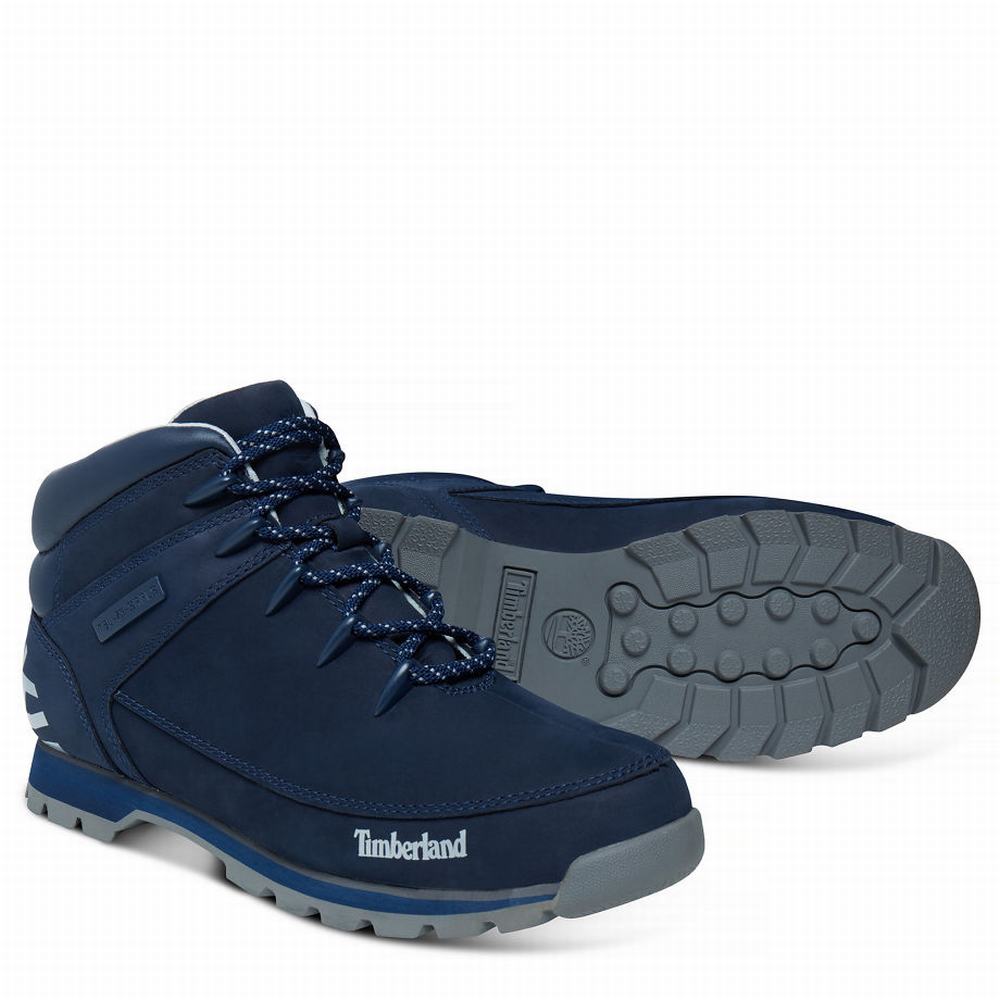 Pánské Trekové Boty Timberland Euro Sprint Hiker Mid Tmavě Blankyt | TI37042-845