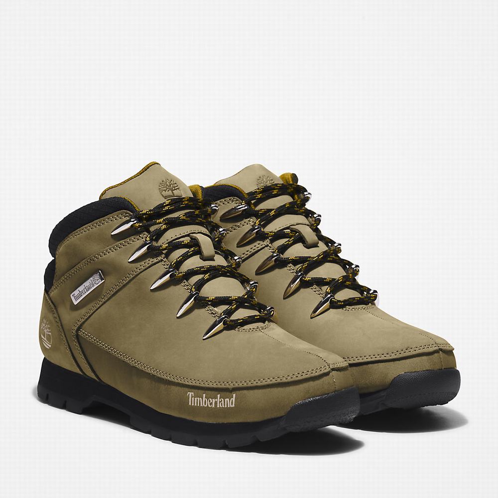 Pánské Trekové Boty Timberland Euro Sprint Hiker Zelene Černé | TI50743-218
