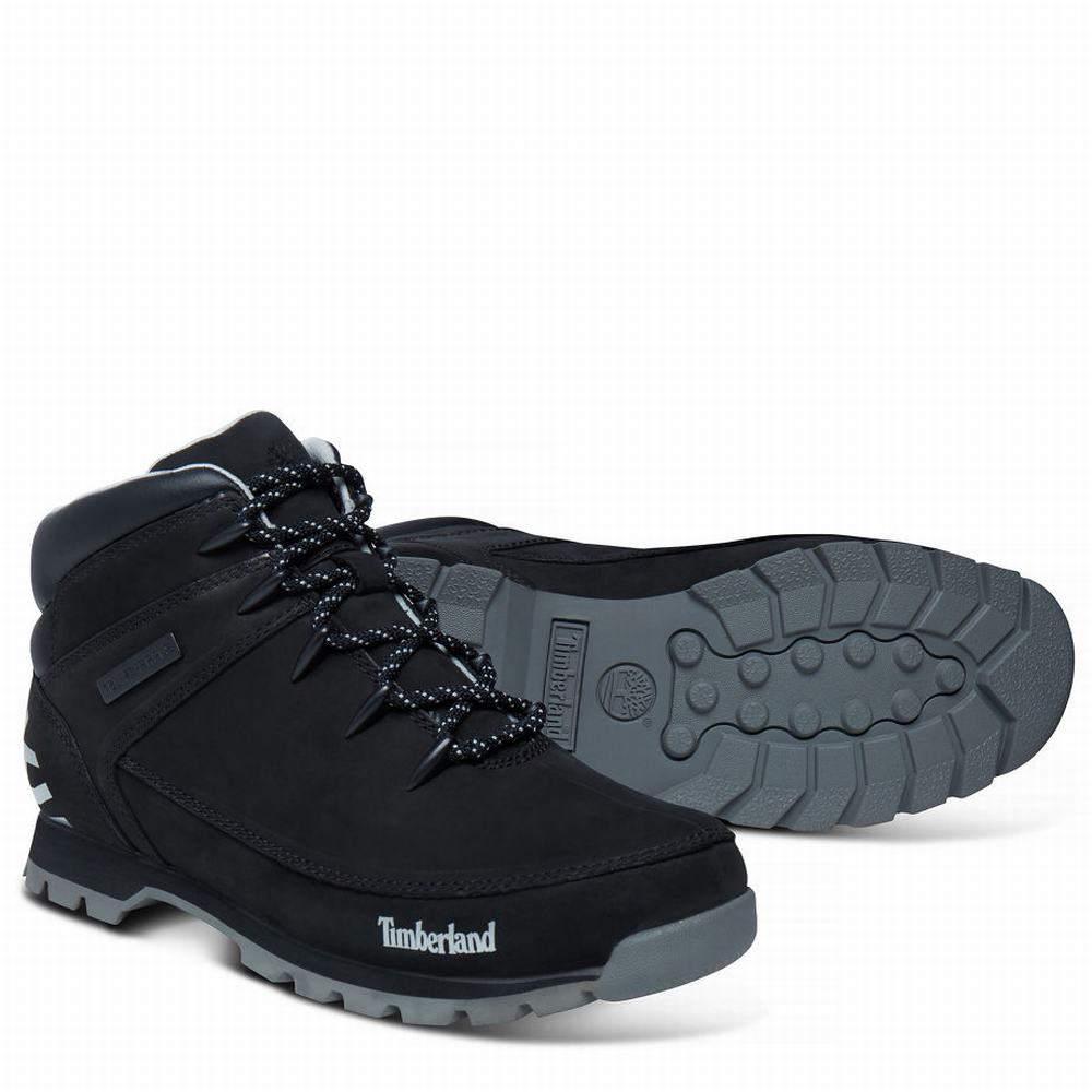 Pánské Trekové Boty Timberland Euro Sprint Hiker Mid Černé | TI59017-309