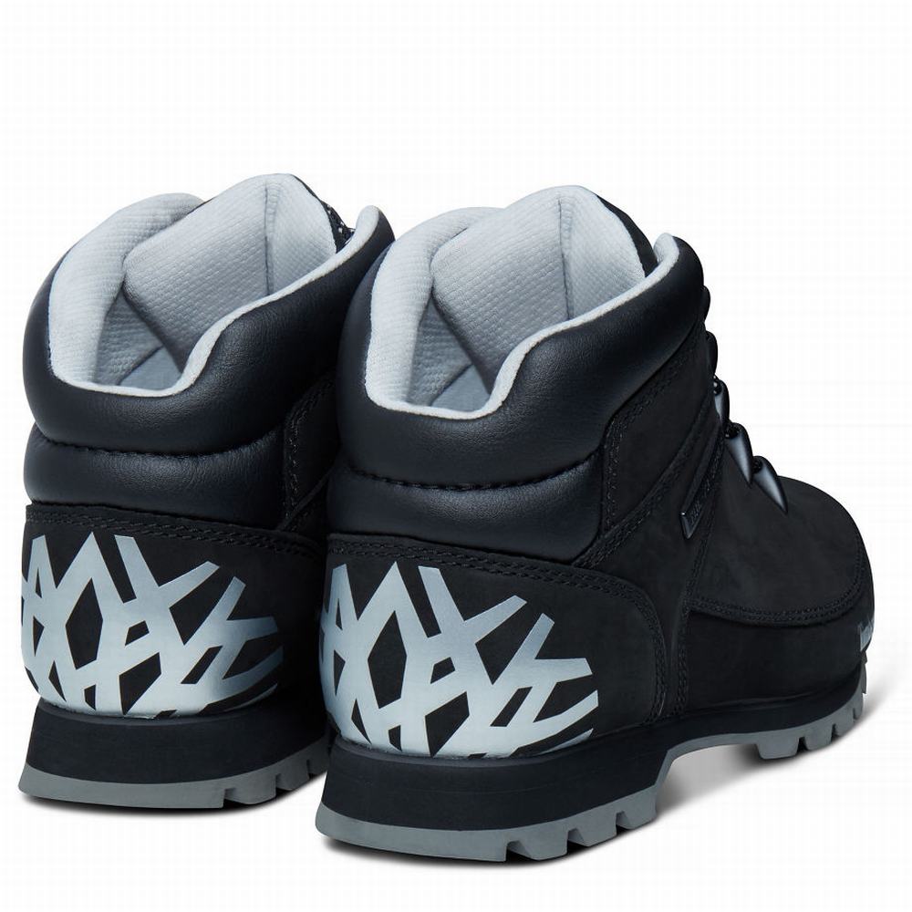 Pánské Trekové Boty Timberland Euro Sprint Hiker Mid Černé | TI59017-309