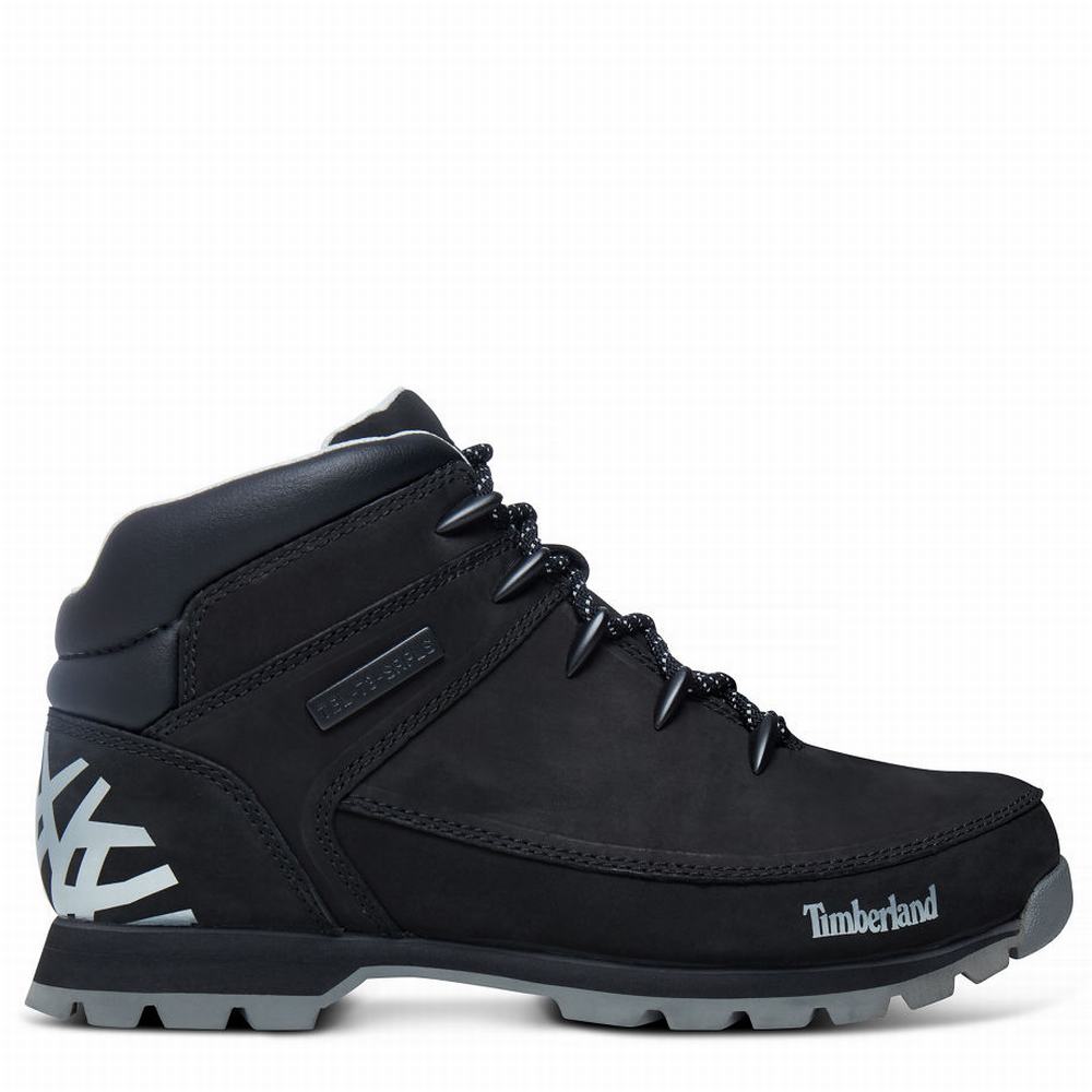Pánské Trekové Boty Timberland Euro Sprint Hiker Mid Černé | TI59017-309