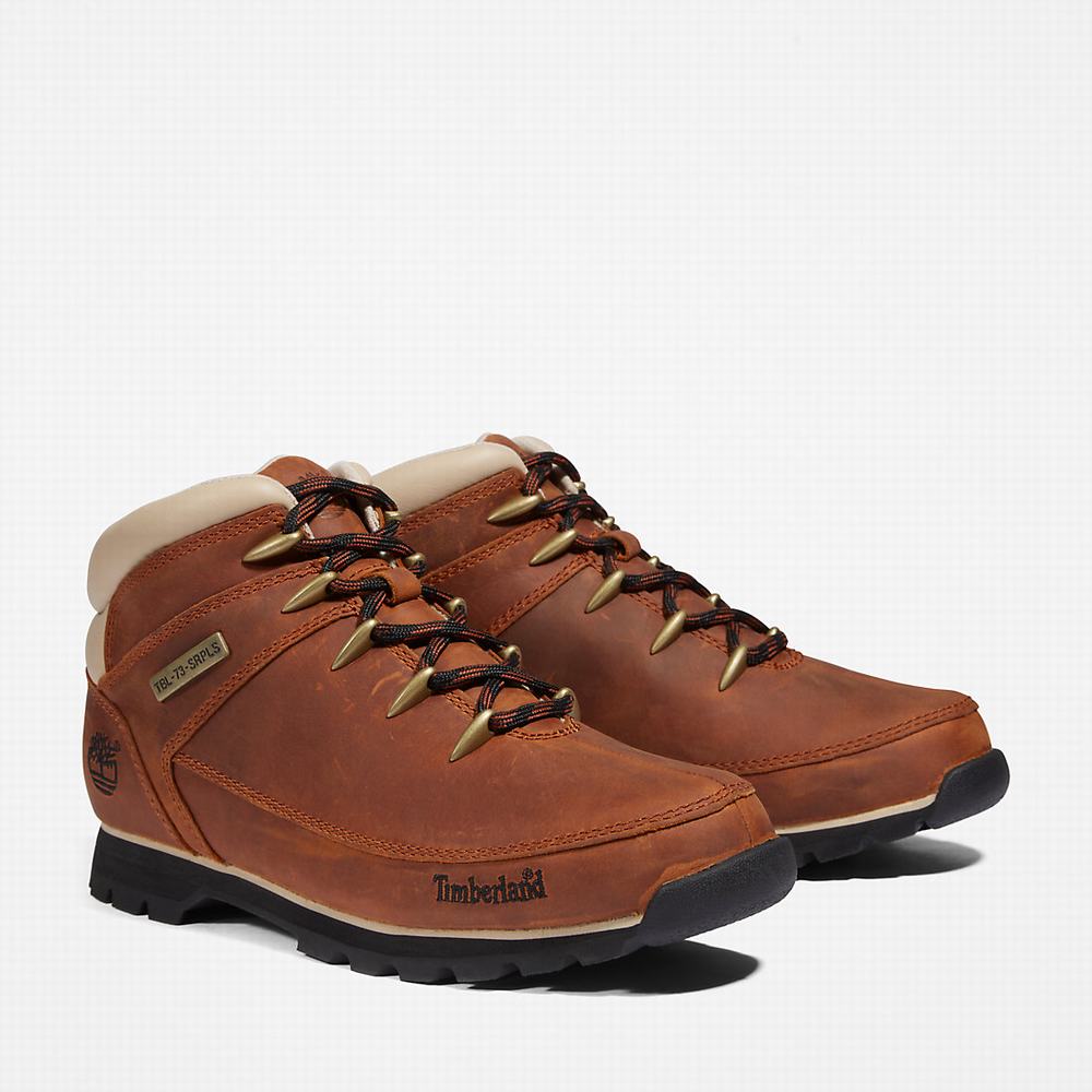 Pánské Trekové Boty Timberland Euro Sprint Hiker Hnědé Bílé | TI82041-325