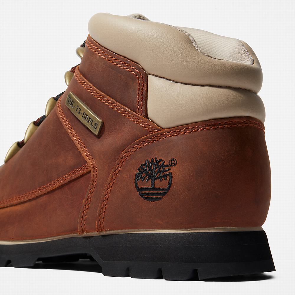 Pánské Trekové Boty Timberland Euro Sprint Hiker Hnědé Bílé | TI82041-325