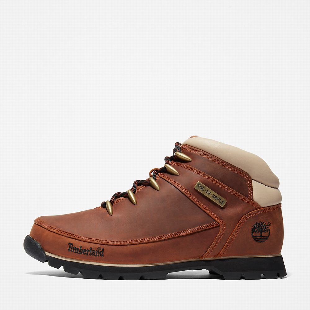 Pánské Trekové Boty Timberland Euro Sprint Hiker Hnědé Bílé | TI82041-325