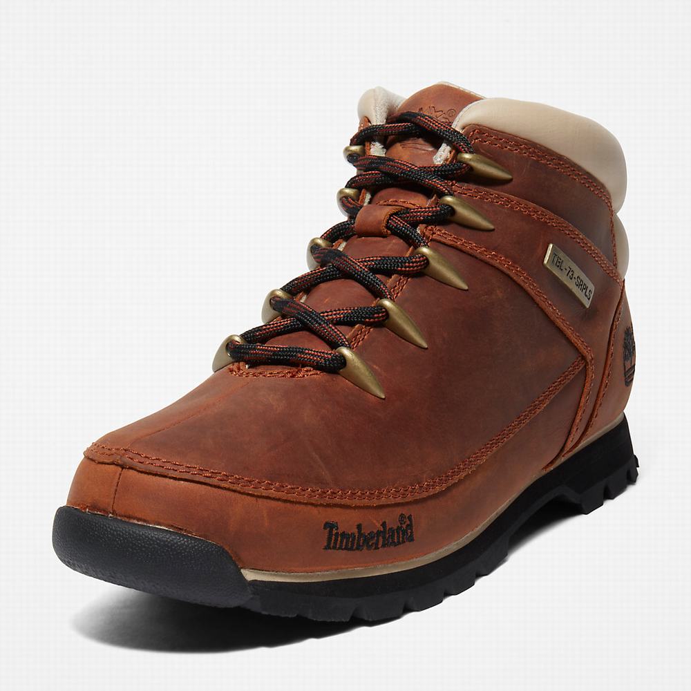 Pánské Trekové Boty Timberland Euro Sprint Hiker Hnědé Bílé | TI82041-325