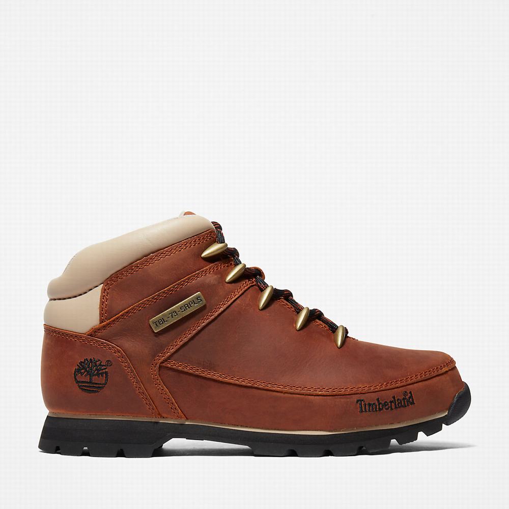 Pánské Trekové Boty Timberland Euro Sprint Hiker Hnědé Bílé | TI82041-325