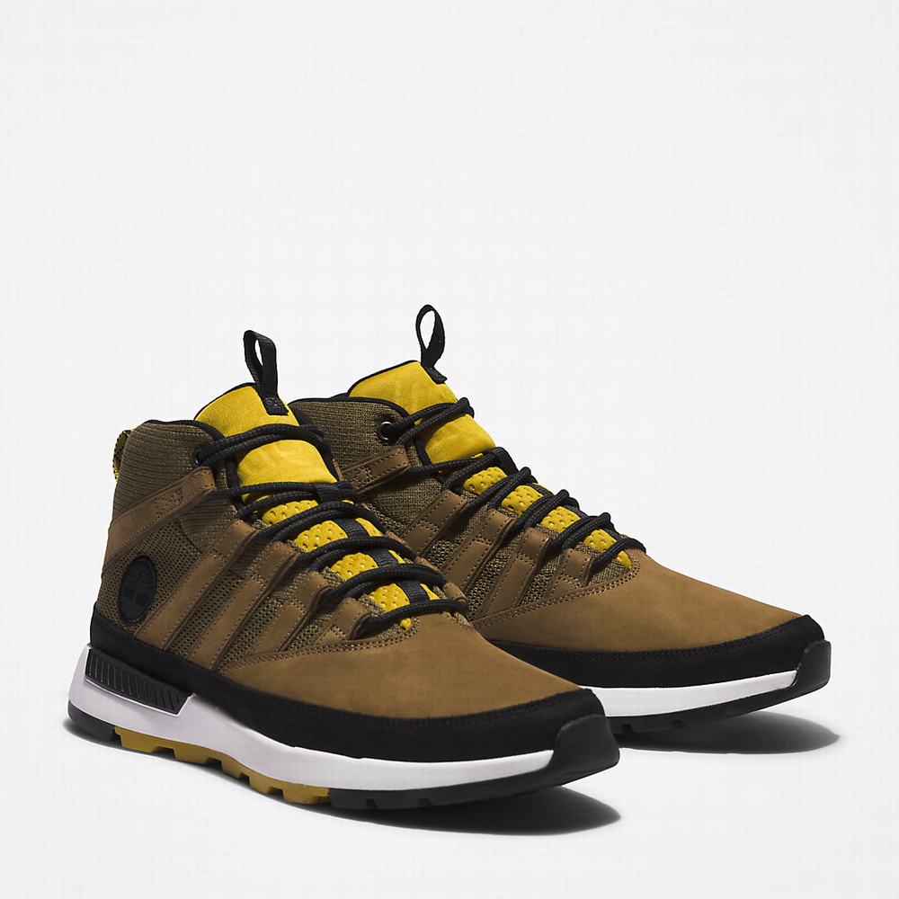 Pánské Trekové Boty Timberland Euro Trekker Zelene | TI62084-603