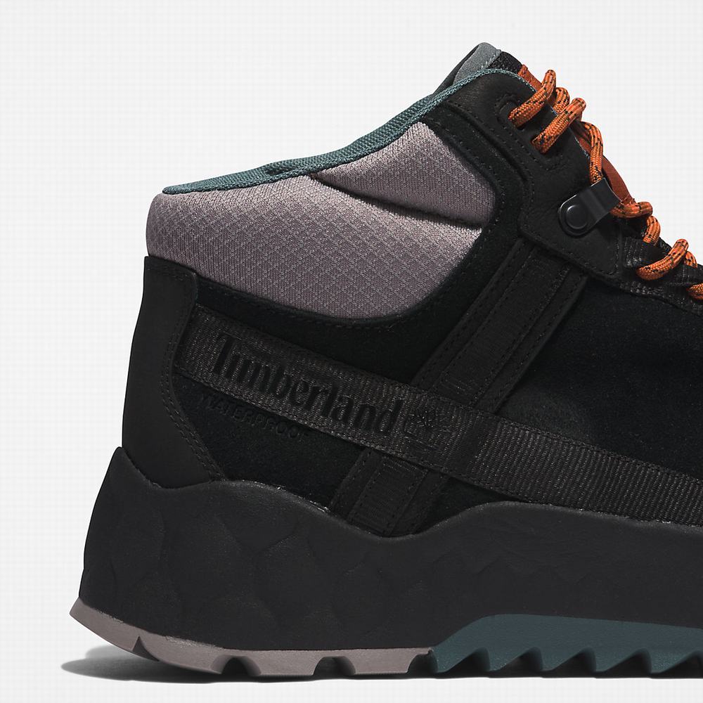 Pánské Trekové Boty Timberland Solar Wave LT Hiker Černé | TI68034-562