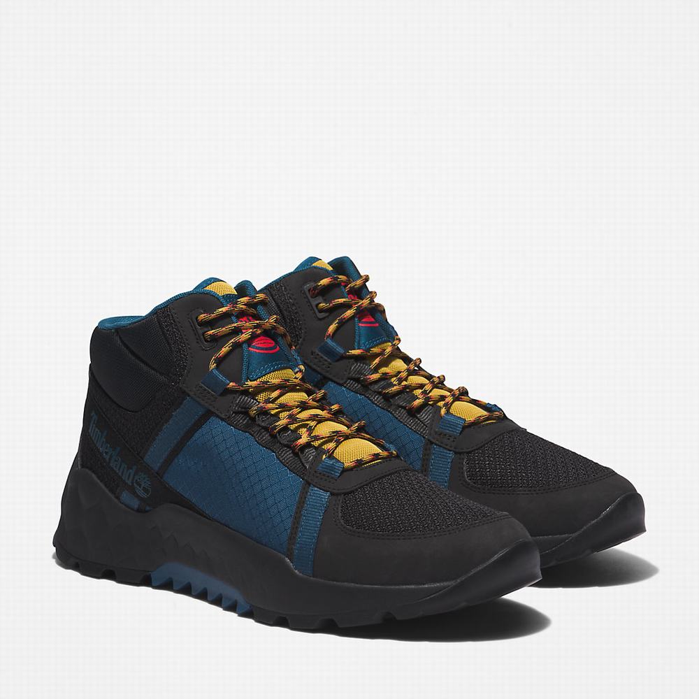 Pánské Trekové Boty Timberland Solar Wave LT GreenStride™ Hiker Černé | TI80519-186