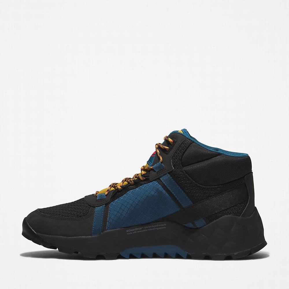 Pánské Trekové Boty Timberland Solar Wave LT GreenStride™ Hiker Černé | TI80519-186