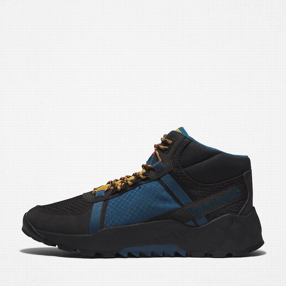 Pánské Trekové Boty Timberland Solar Wave LT GreenStride™ Hiker Černé | TI80519-186