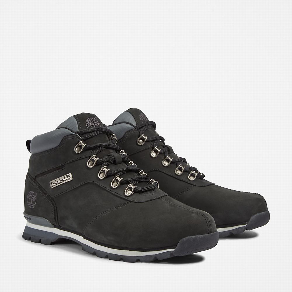 Pánské Trekové Boty Timberland Splitrock Nubuck Mid Hiker Černé | TI05164-870