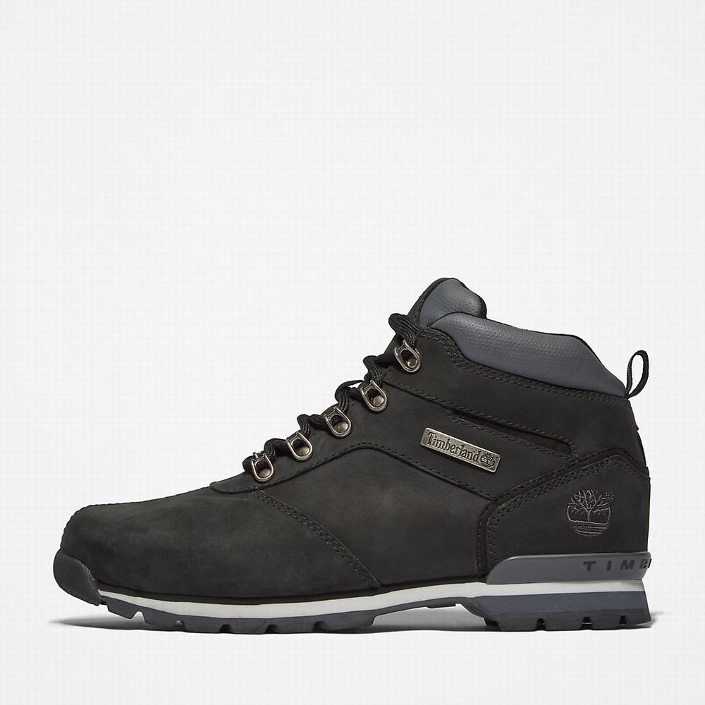 Pánské Trekové Boty Timberland Splitrock Nubuck Mid Hiker Černé | TI05164-870