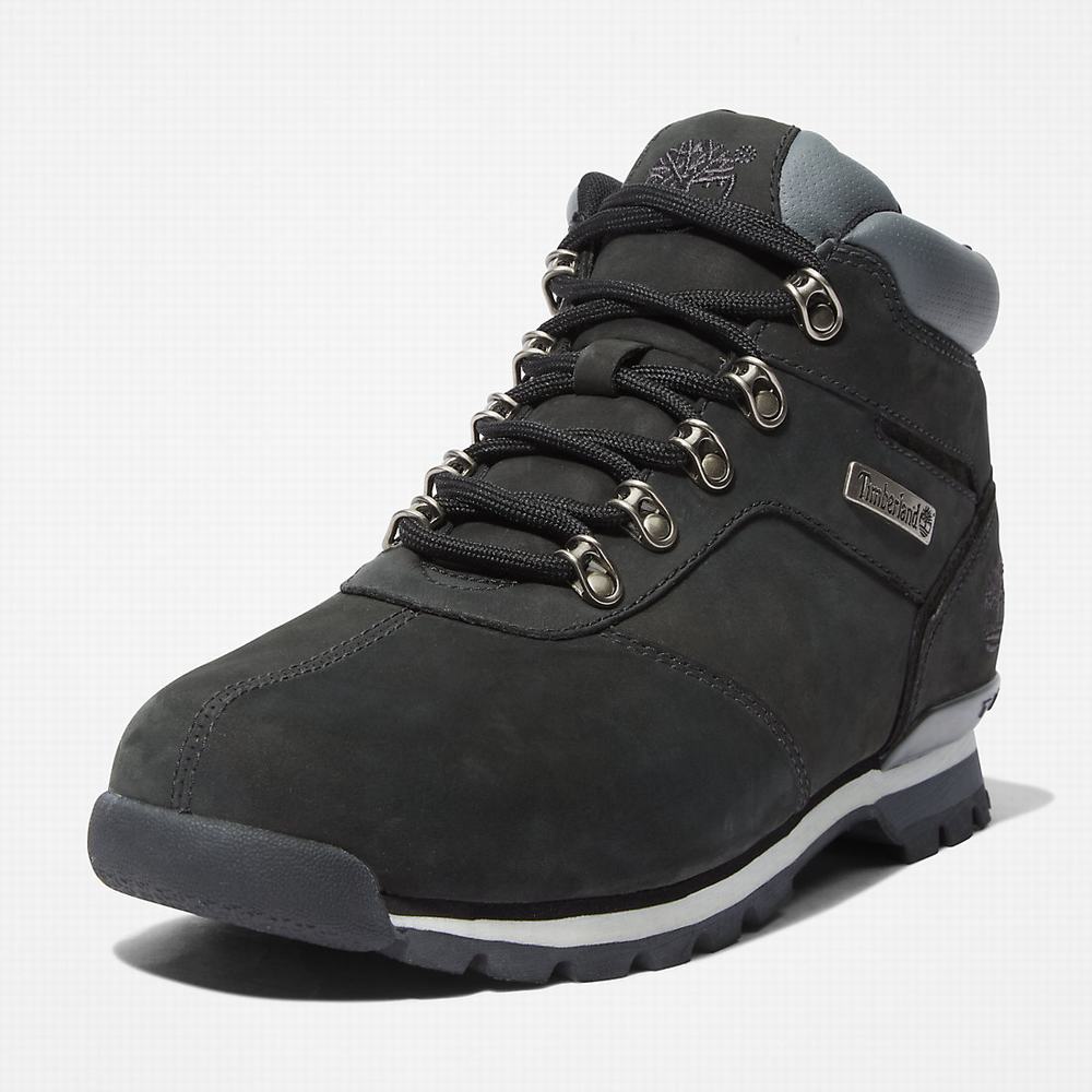Pánské Trekové Boty Timberland Splitrock Nubuck Mid Hiker Černé | TI05164-870