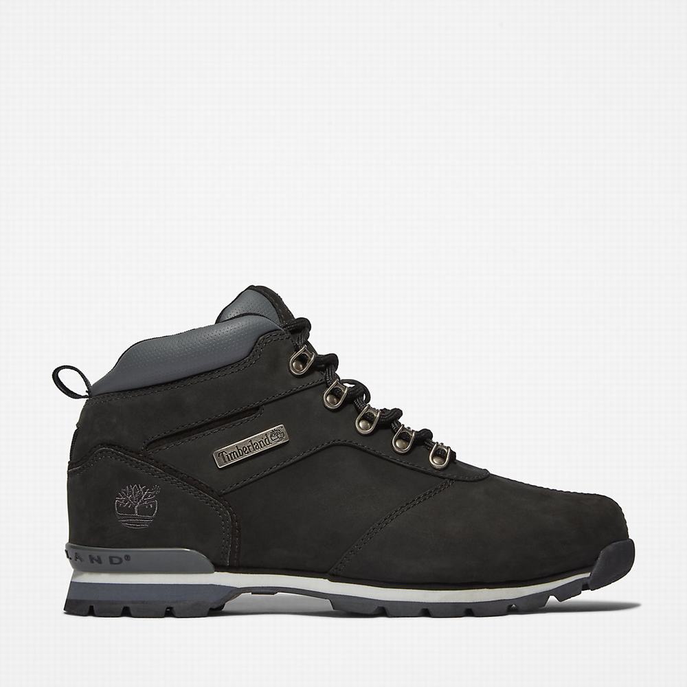 Pánské Trekové Boty Timberland Splitrock Nubuck Mid Hiker Černé | TI05164-870