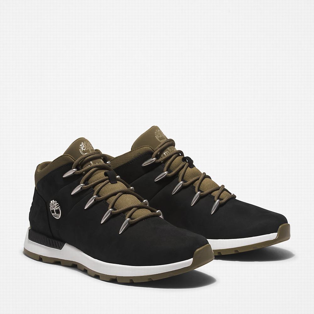 Pánské Trekové Boty Timberland Sprint Trekker Mid Černé | TI28359-532