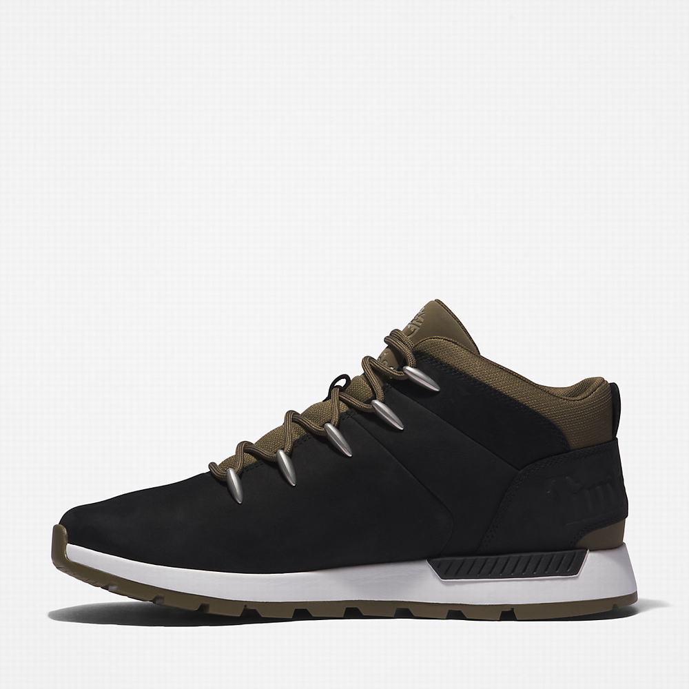 Pánské Trekové Boty Timberland Sprint Trekker Mid Černé | TI28359-532