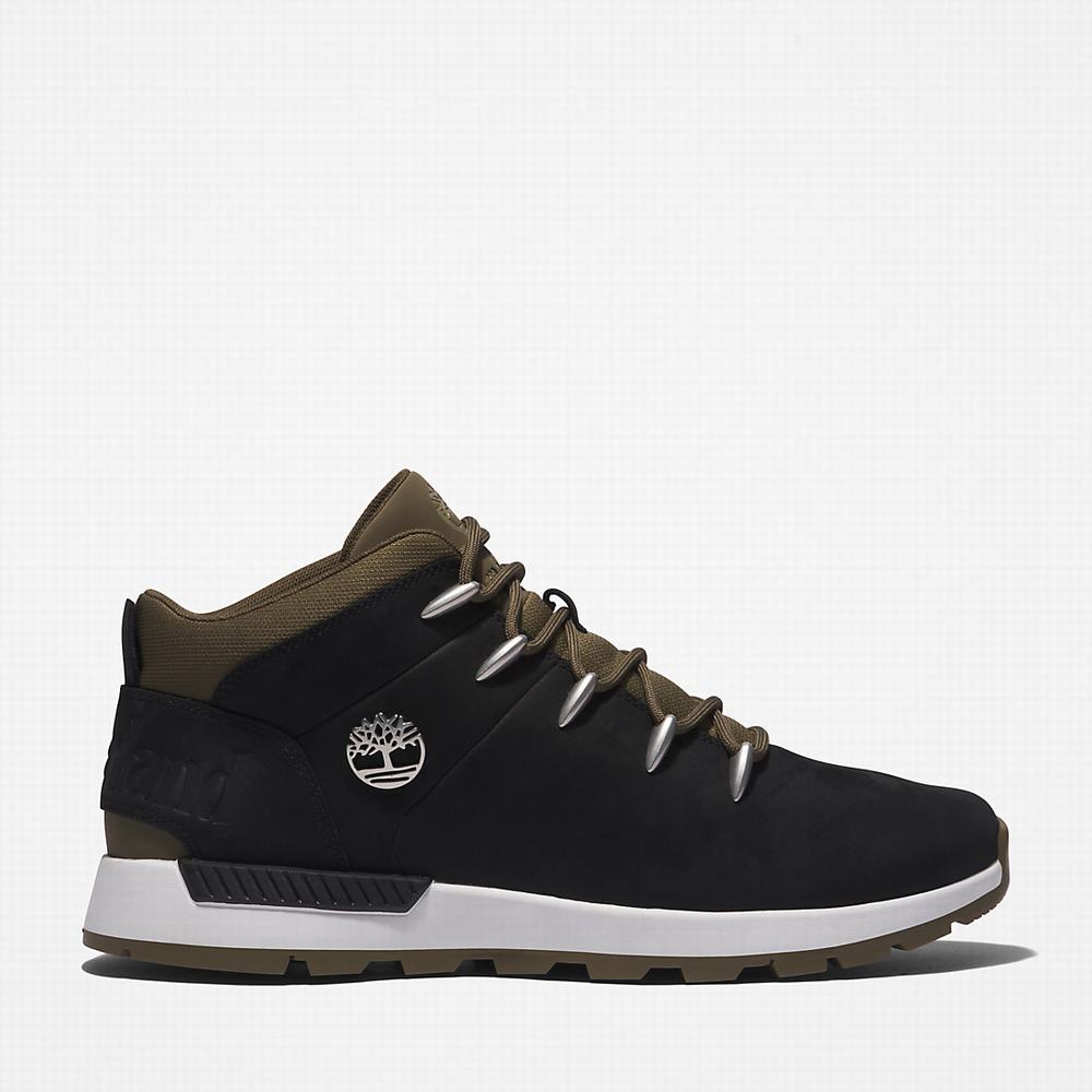 Pánské Trekové Boty Timberland Sprint Trekker Mid Černé | TI28359-532