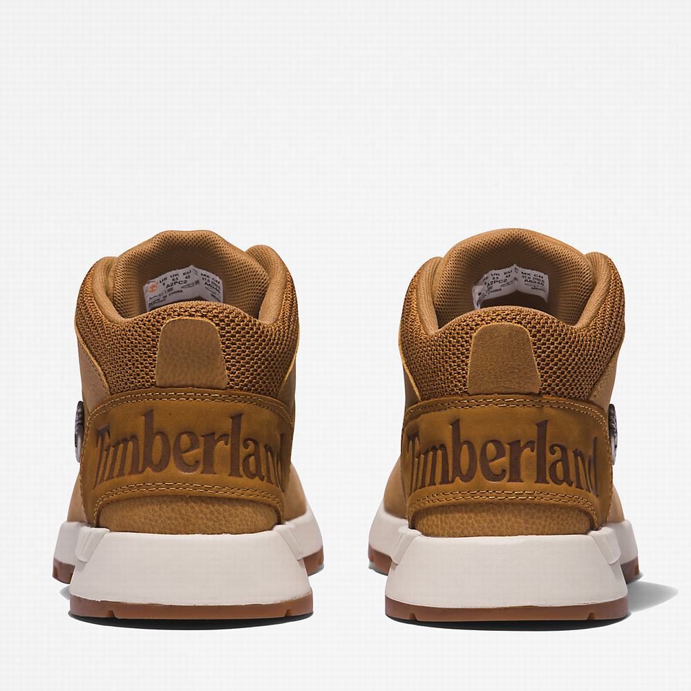Pánské Trekové Boty Timberland Sprint Trekker Mid Hnědé | TI76940-513