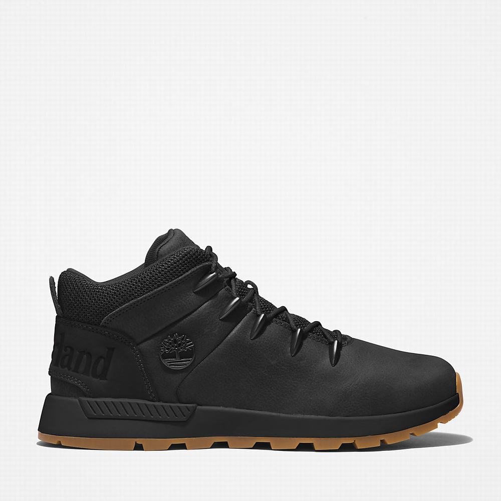 Pánské Trekové Boty Timberland Sprint Trekker Mid Černé | TI94703-149