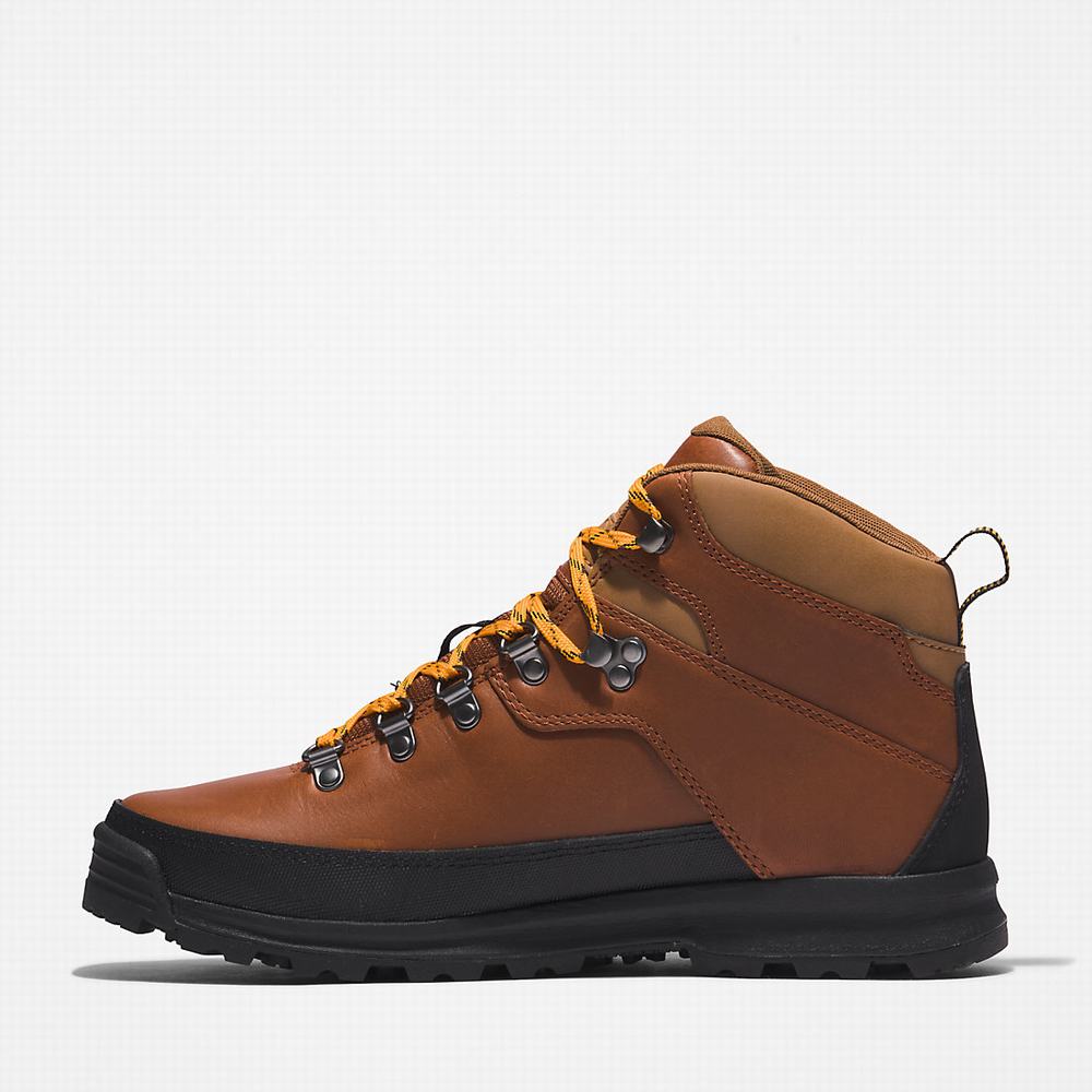 Pánské Trekové Boty Timberland World Hiker Hnědé | TI17085-875