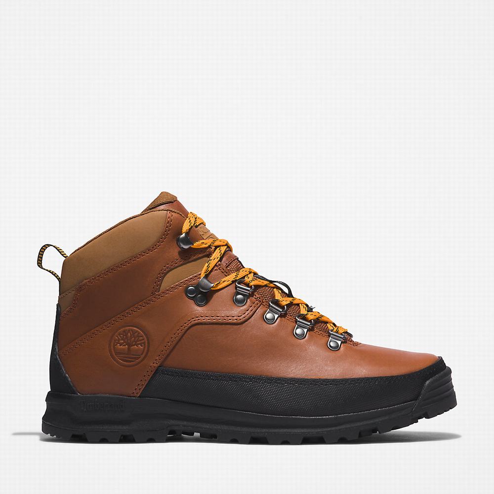 Pánské Trekové Boty Timberland World Hiker Hnědé | TI17085-875