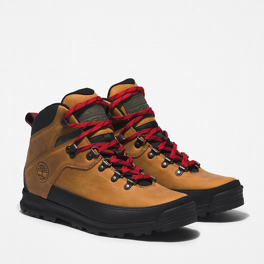 Pánské Trekové Boty Timberland World Hiker Světle Hnědé | TI67321-478