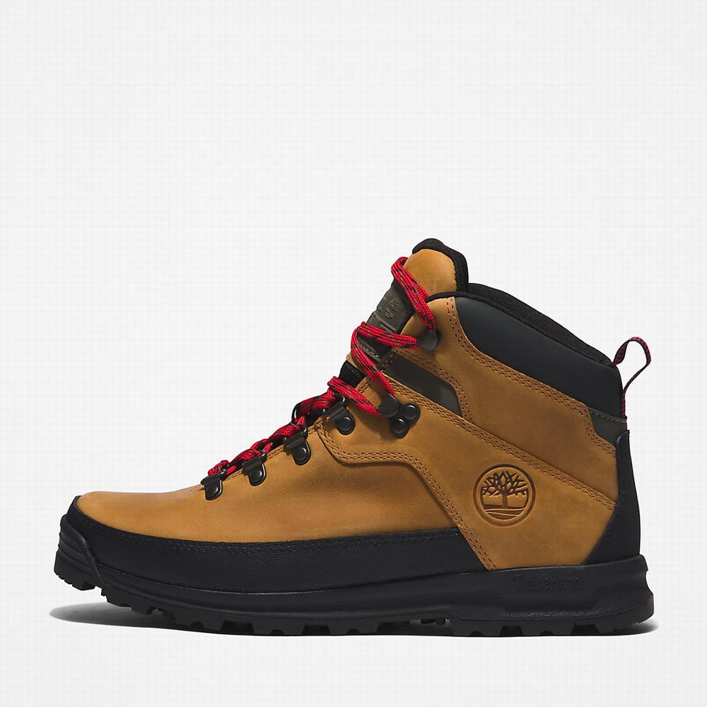 Pánské Trekové Boty Timberland World Hiker Světle Hnědé | TI67321-478
