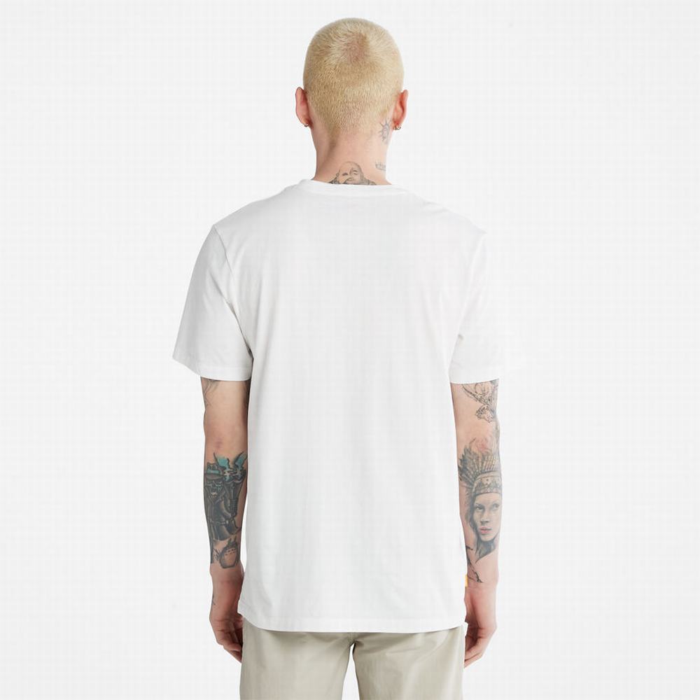 Pánské Tričko Timberland Dotted Tree-logo T-Shirt Bílé | TI96135-947