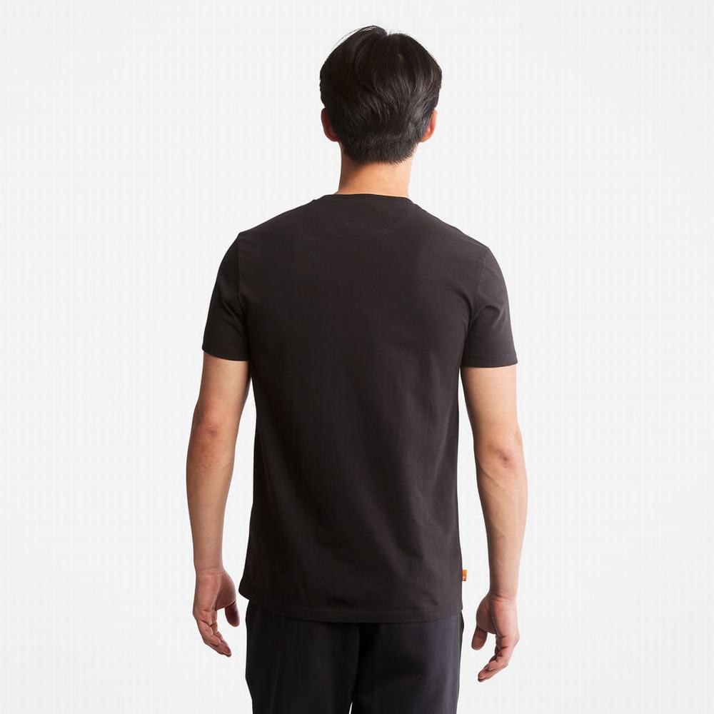 Pánské Tričko Timberland Dunstan River Crew Tee Černé | TI20538-973