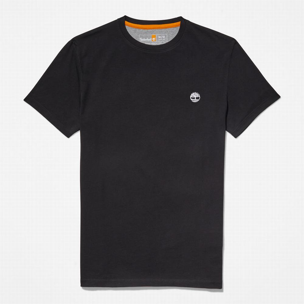 Pánské Tričko Timberland Dunstan River Crew Tee Černé | TI20538-973