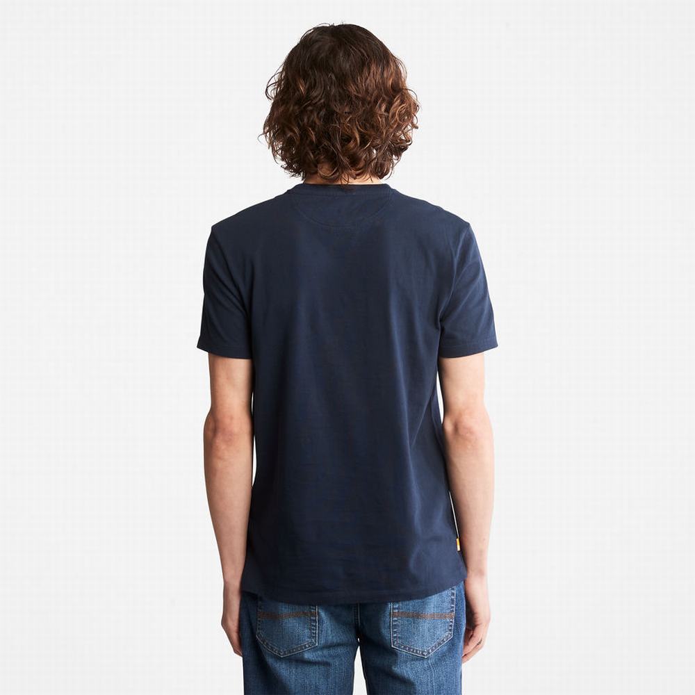 Pánské Tričko Timberland Dunstan River Pocket T-Shirt Tmavě Blankyt | TI23197-075