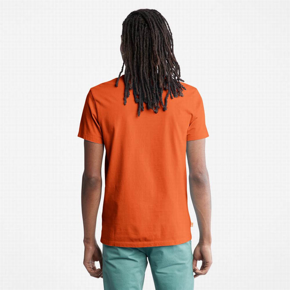 Pánské Tričko Timberland Dunstan River T-Shirt Oranžové | TI09152-157
