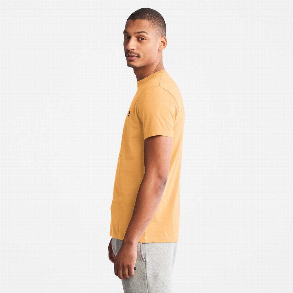 Pánské Tričko Timberland Dunstan River T-Shirt Žluté | TI31798-156