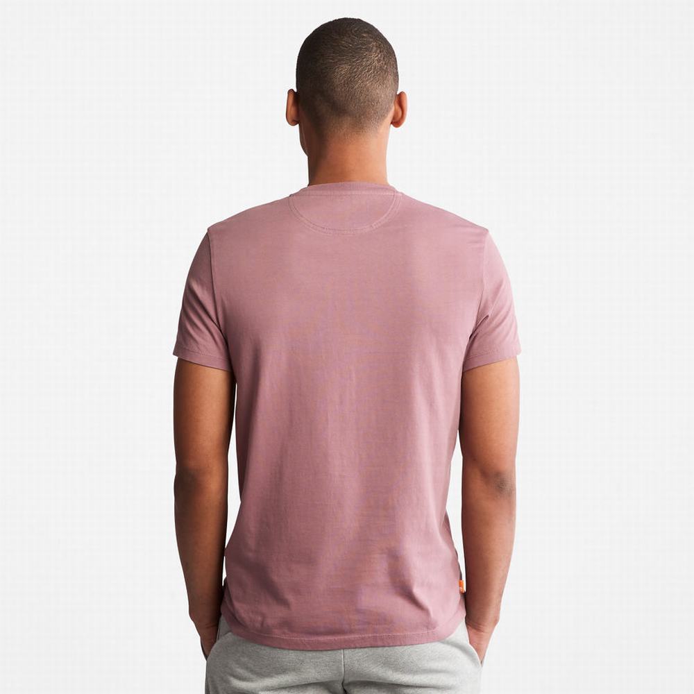 Pánské Tričko Timberland Dunstan River T-Shirt Růžové | TI46208-012