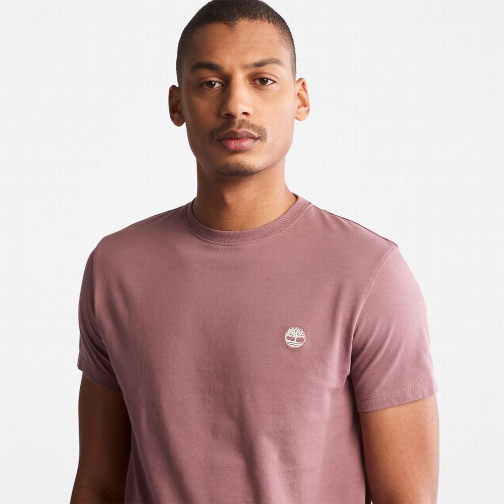 Pánské Tričko Timberland Dunstan River T-Shirt Růžové | TI46208-012