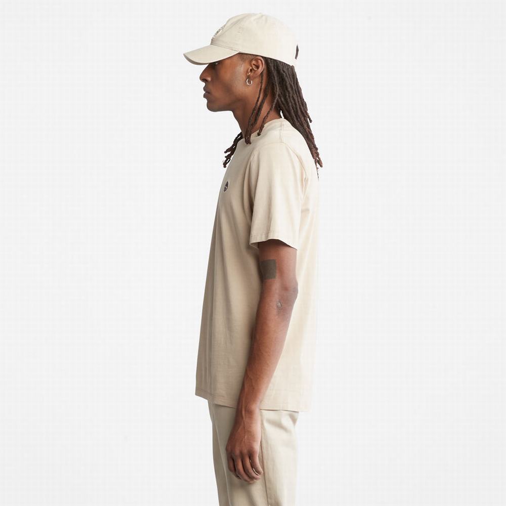 Pánské Tričko Timberland Dunstan River T-Shirt Béžový | TI58419-576