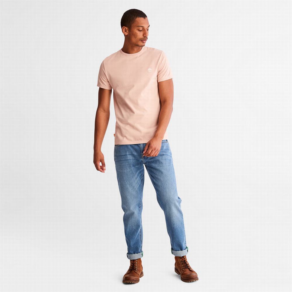 Pánské Tričko Timberland Dunstan River T-Shirt Světle Růžové | TI94102-276
