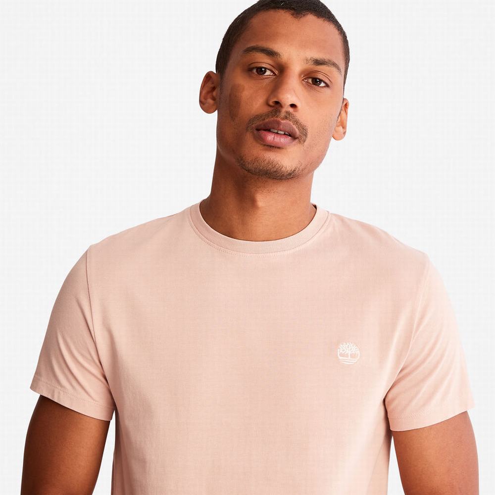 Pánské Tričko Timberland Dunstan River T-Shirt Světle Růžové | TI94102-276