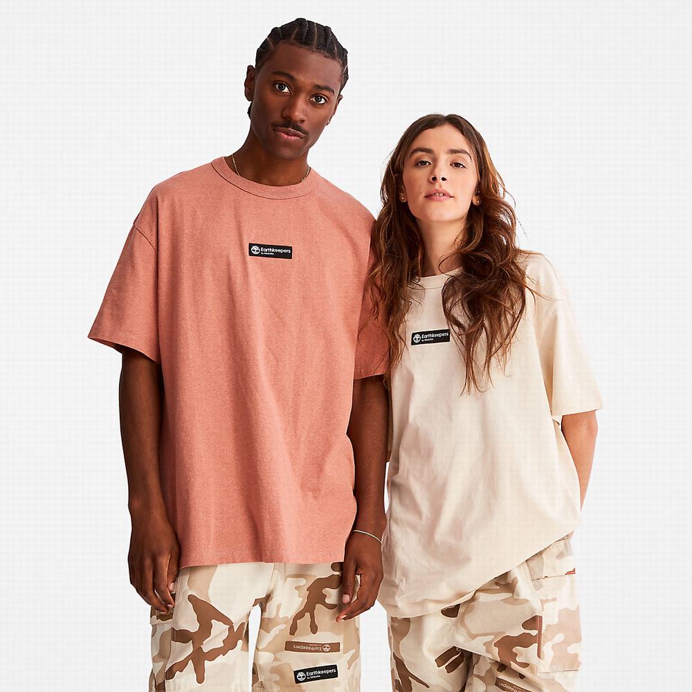 Pánské Tričko Timberland Earthkeepers® by Raeburn Archive Globe T-Shirt Oranžové | TI21703-601