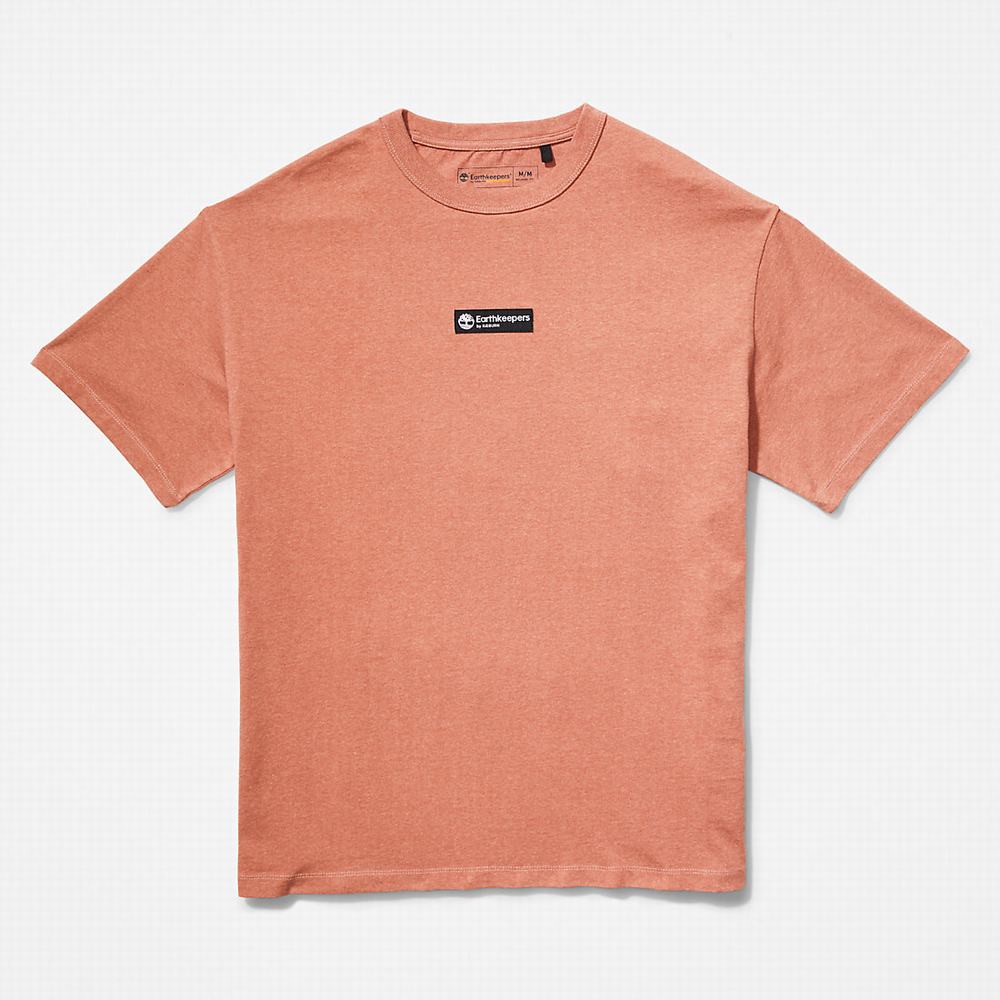 Pánské Tričko Timberland Earthkeepers® by Raeburn Archive Globe T-Shirt Oranžové | TI21703-601