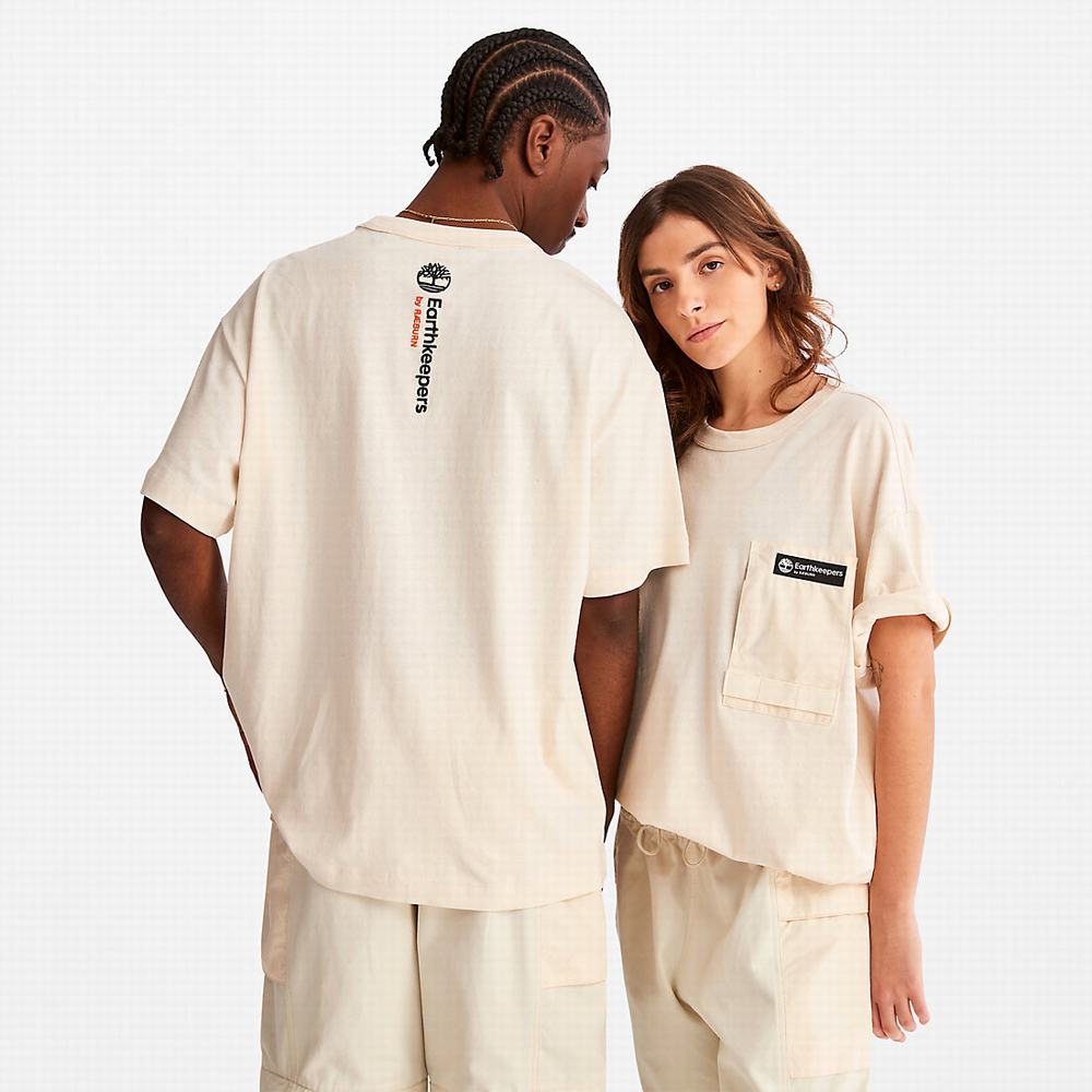 Pánské Tričko Timberland Earthkeepers® by Raeburn Utility T-Shirt Béžový | TI39216-469