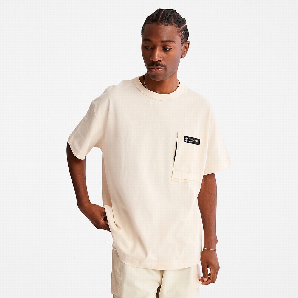 Pánské Tričko Timberland Earthkeepers® by Raeburn Utility T-Shirt Béžový | TI39216-469