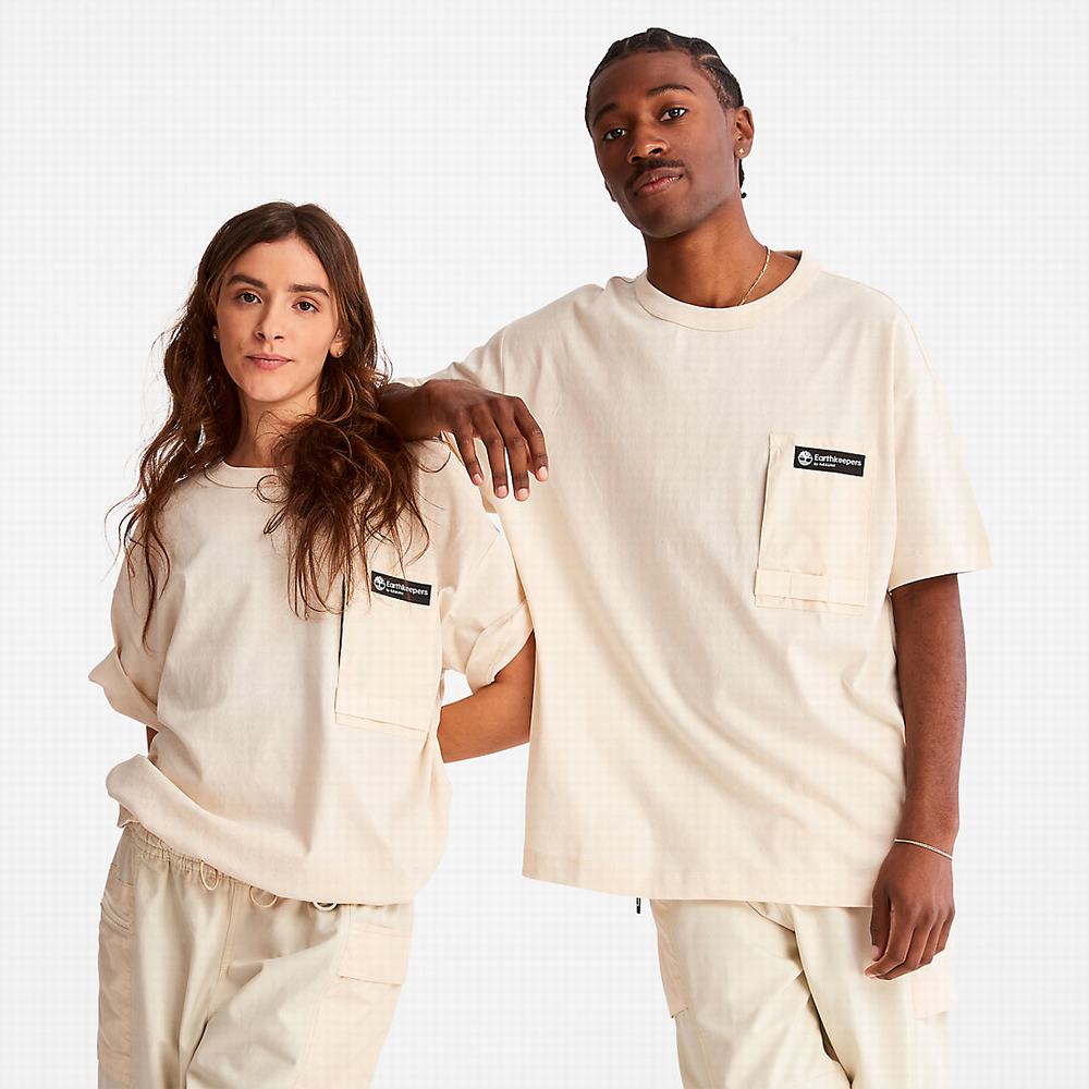 Pánské Tričko Timberland Earthkeepers® by Raeburn Utility T-Shirt Béžový | TI39216-469