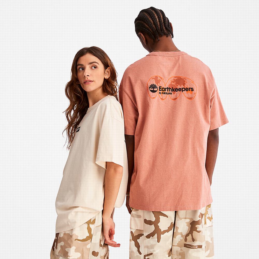 Pánské Tričko Timberland Earthkeepers® by Raeburn Archive Globe T-Shirt Béžový | TI54862-503